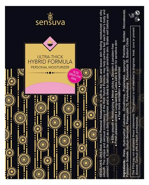 Sensuva Valencia Naturals Female Sex Toys Sensuva Ultra Thick Hybrid Formula Personal Moisturizer Scented