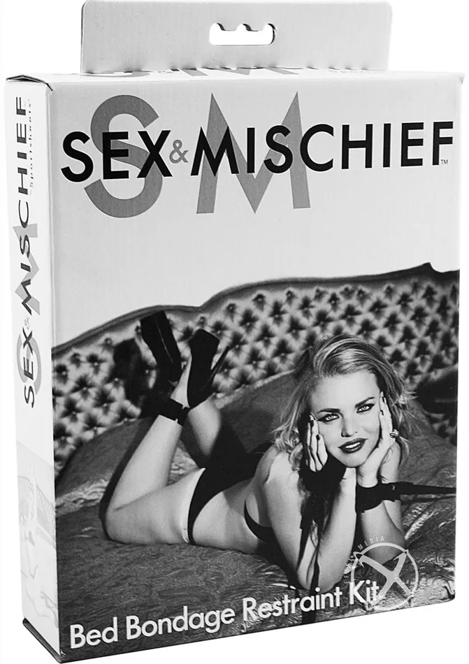 Sex and Mischief Couples Sex and Mischief Bed Bondage Restraint Kit