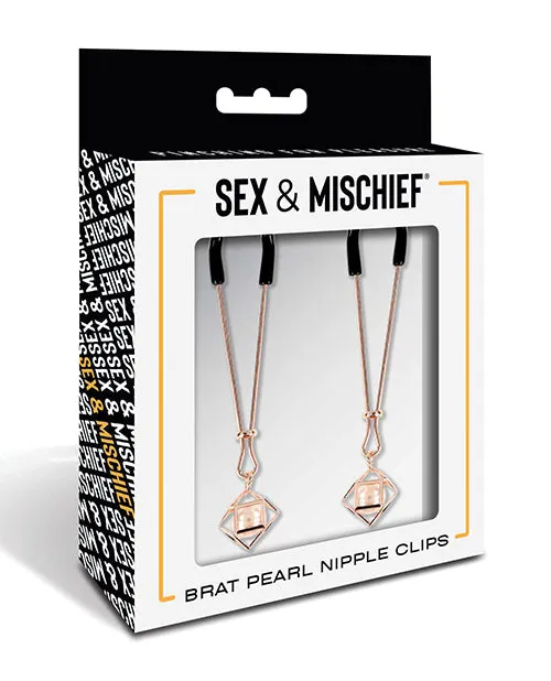 Sex Mischief Brat Pearl Nipple Clips Sportsheets International Couples