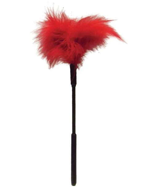 Sex Mischief Feather Tickler Red Sportsheets International Vibrators