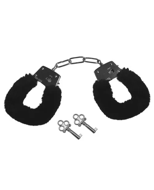 Sex Mischief Furry Handcuffs Black Sportsheets International Anal