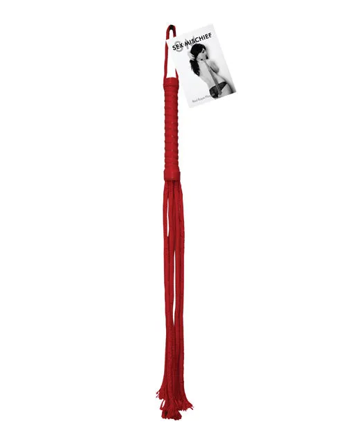 Sex Mischief Rope Flogger Red Sportsheets International Vibrators