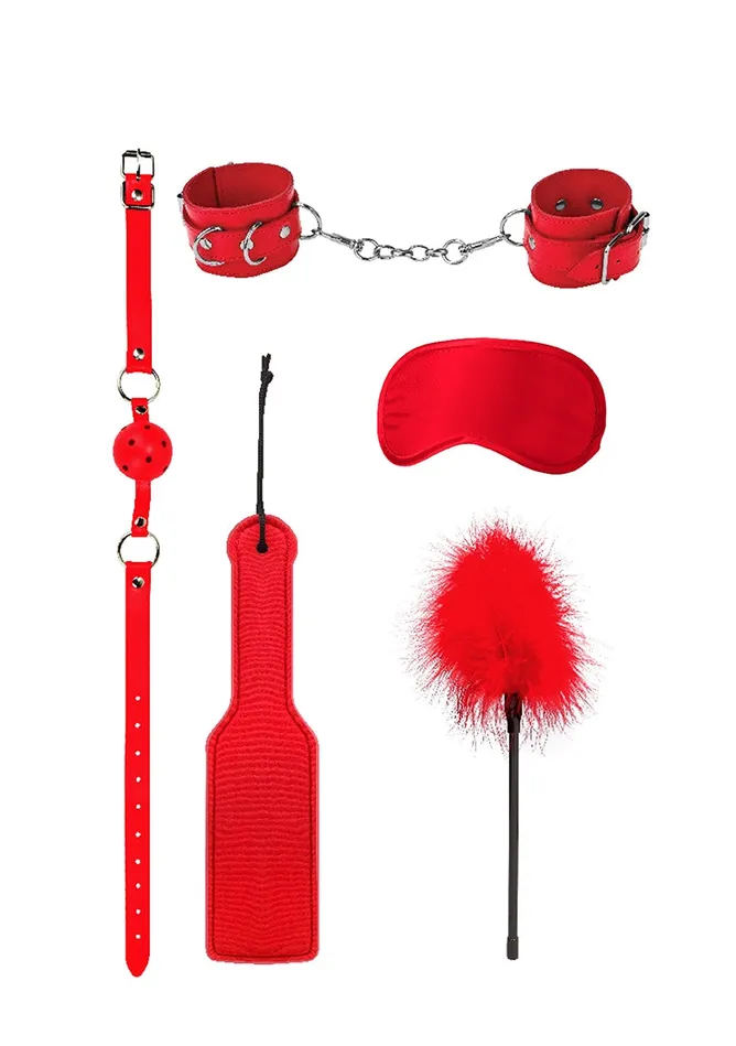 Shots America Couples Introductory Bondage Kit 4 Red