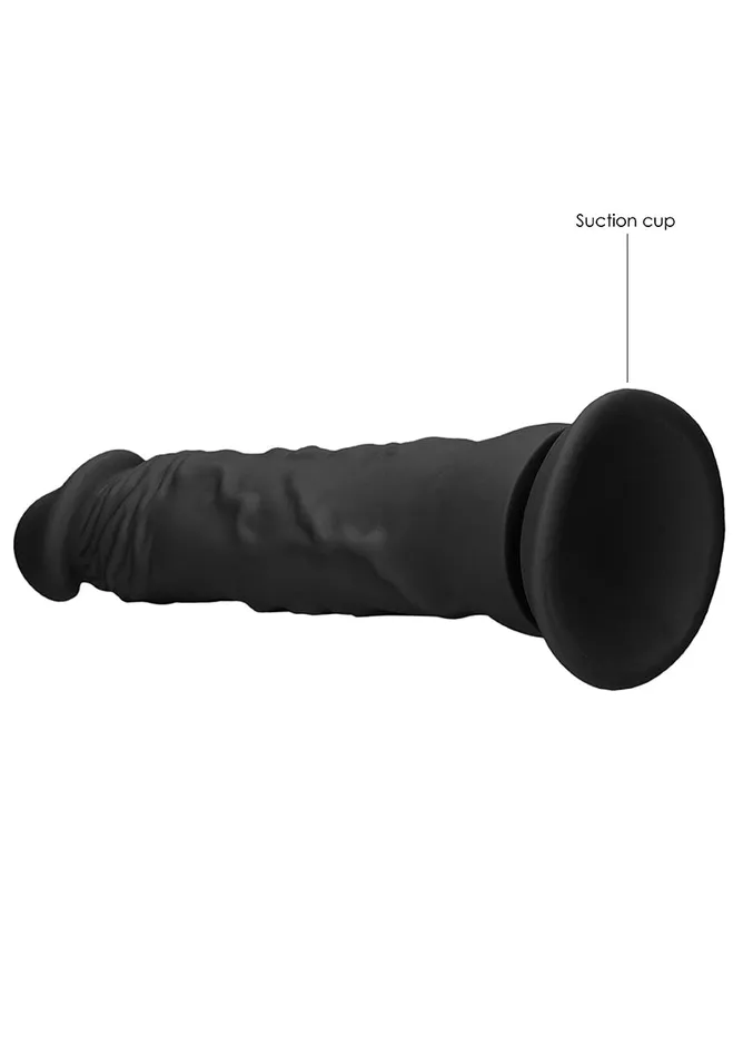 Shots America Female Sex Toys Realistic Dildo 25 Cm Black