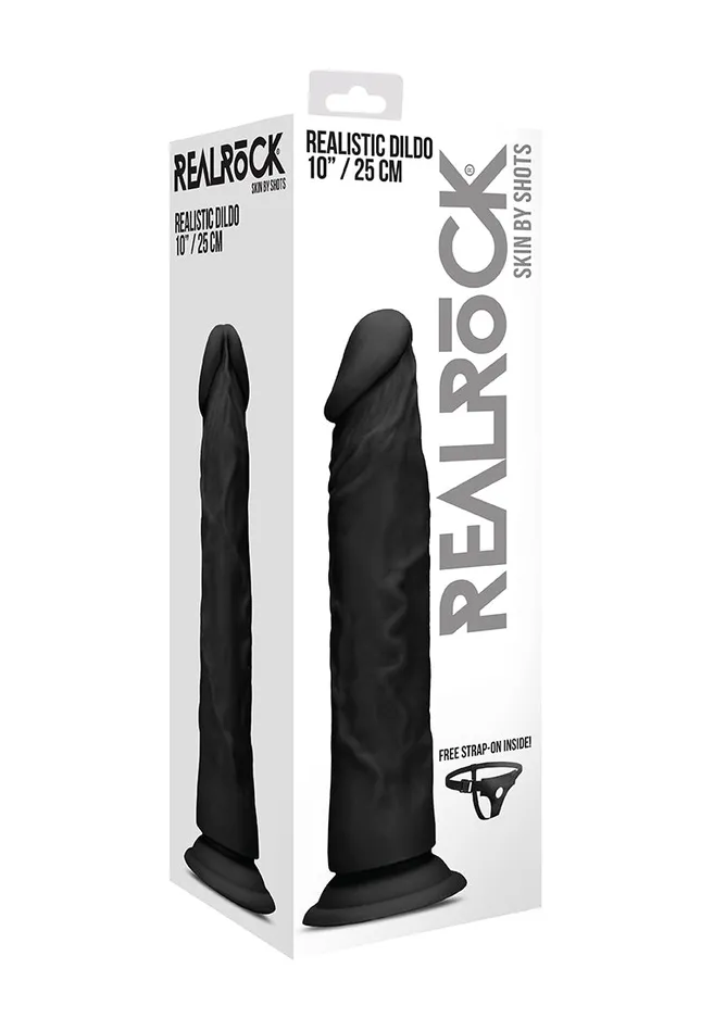 Shots America Female Sex Toys Realistic Dildo 25 Cm Black