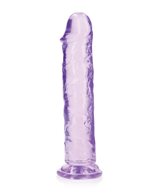 Shots America LLC Dildos RealRock Crystal Clear 9 Straight Dildo Purple