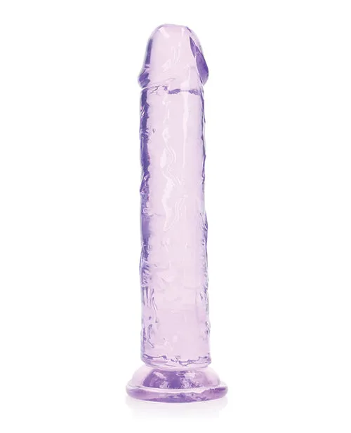 Shots America LLC Dildos RealRock Crystal Clear 9 Straight Dildo Purple