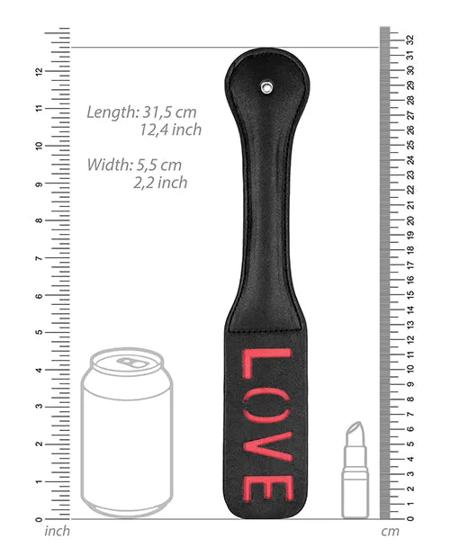 Shots America LLC Vibrators Shots Ouch Love Paddle Black