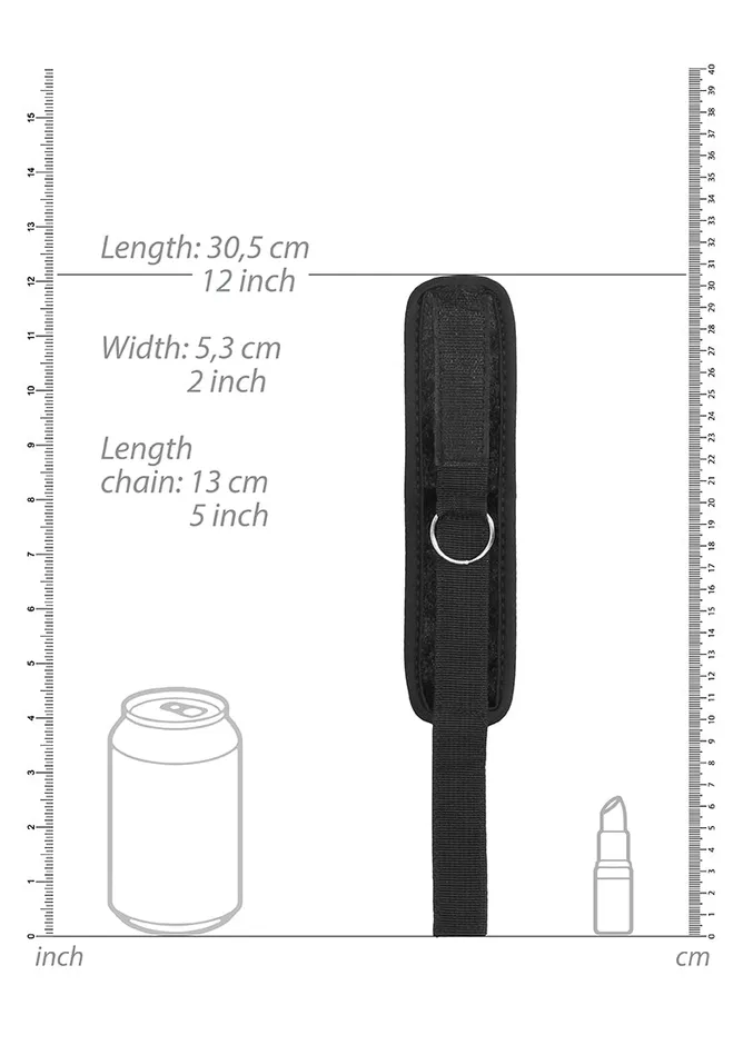 Shots America Male Sex Toys Velvet Velcro Adjustable Handcuffs