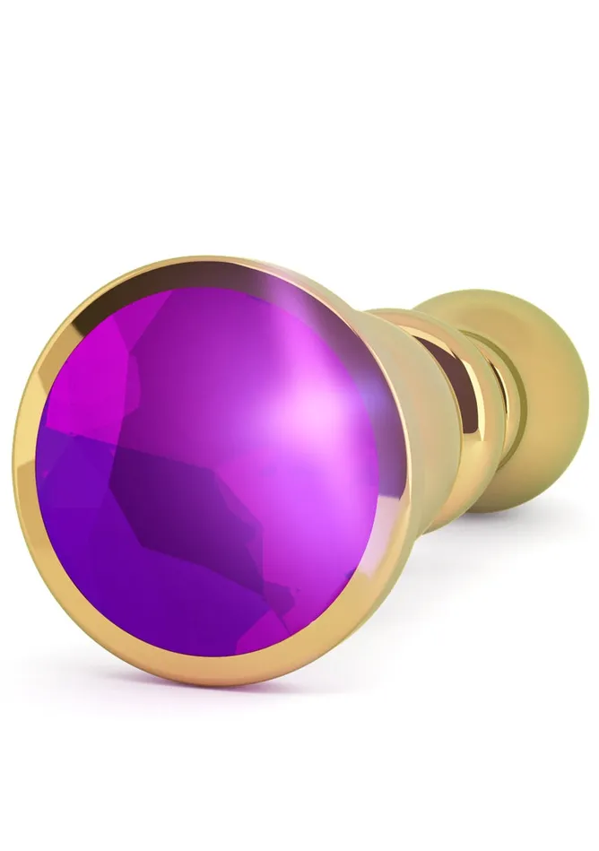 Shots America R2 Gold Plug 48 Inch Purple Sapphire Anal