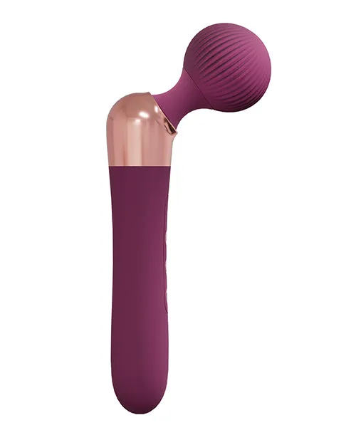 Shots Loveline Serenity Wand Massager Burgundy Shots America LLC Vibrators