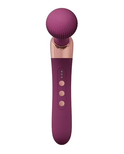 Shots Loveline Serenity Wand Massager Burgundy Shots America LLC Vibrators