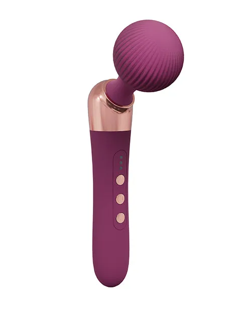 Shots Loveline Serenity Wand Massager Burgundy Shots America LLC Vibrators