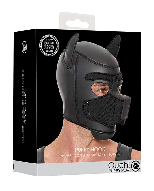 Shots Ouch Puppy Play Puppy Hood Black Shots America LLC Anal