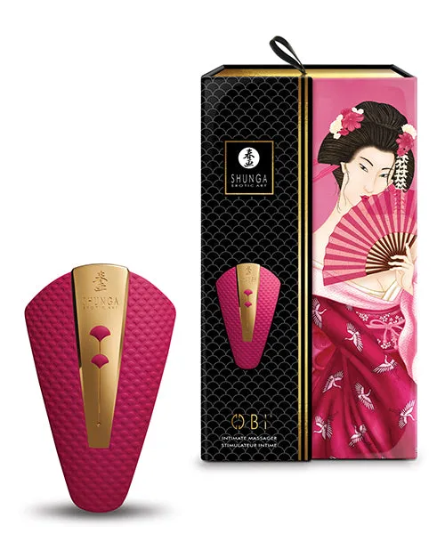 Shunga Obi Intimate Massager Raspberry Shunga Female Sex Toys