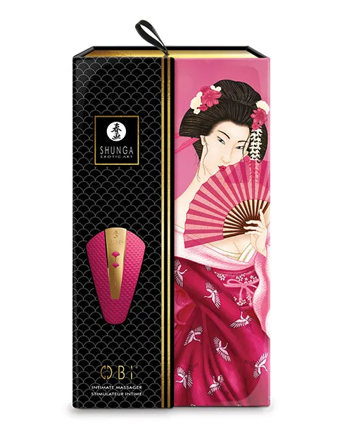 Shunga Obi Intimate Massager Raspberry Shunga Female Sex Toys