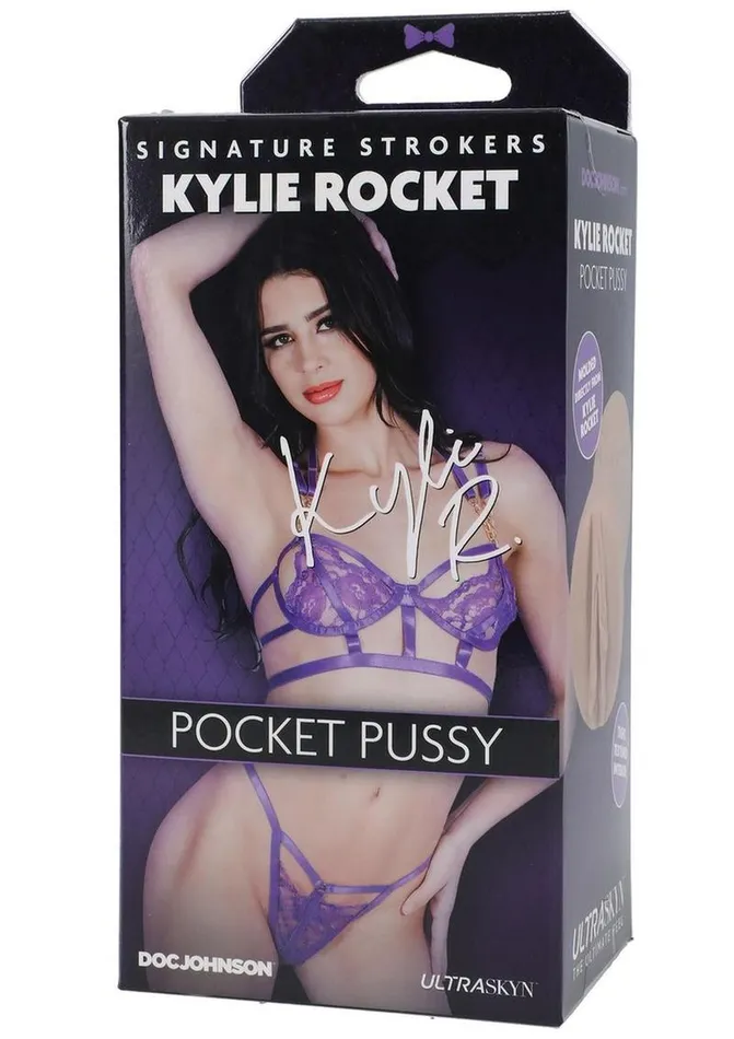 Signature Strokers Kylie Rocket Ultraskyn Pocket Masturbator Pussy Signature Strokers Male Sex Toys