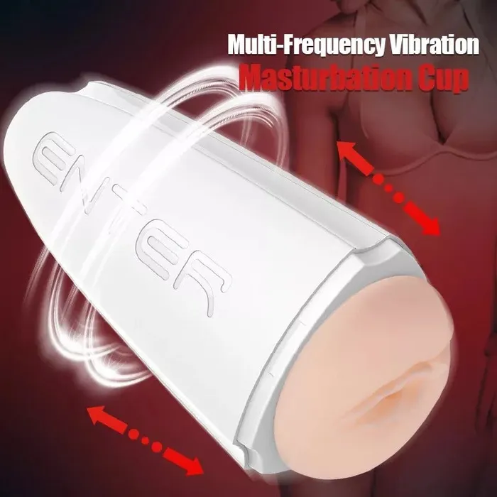 SIMU Male Sex Toys 12 Speeds Triangle Automatic Male Masturbator Soft Silicone Vagina Real Pussy Adult Vibrating Masturbation Oral Sex Toys for Men