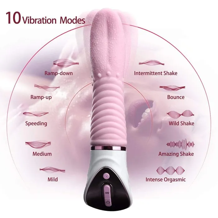 Soft Clitoral Tongue Vibrator ADLTOYFUN Female Sex Toys