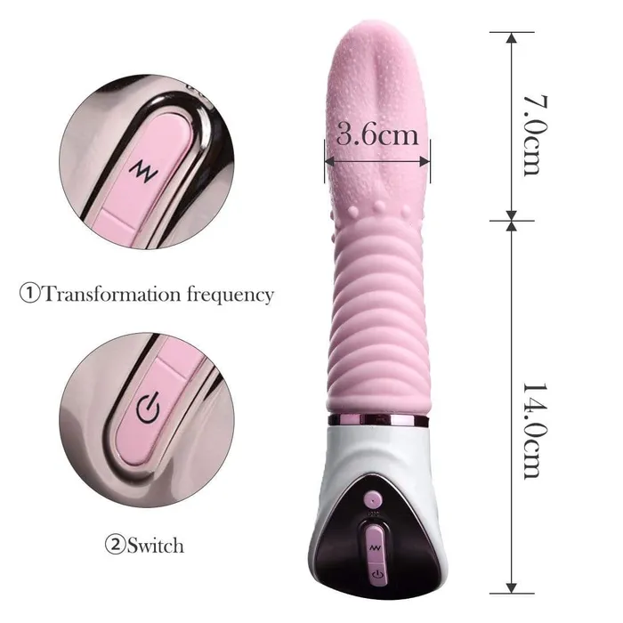 Soft Clitoral Tongue Vibrator ADLTOYFUN Female Sex Toys