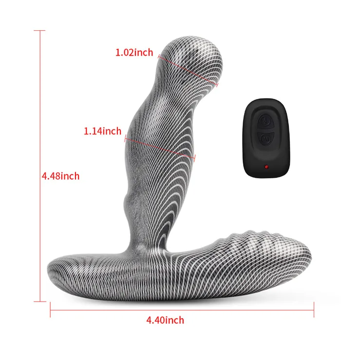 Sorlove Male Sex Toys Heating Prostate Massager Carbon Fiber Pattern 3 Rotation 16 Vibration