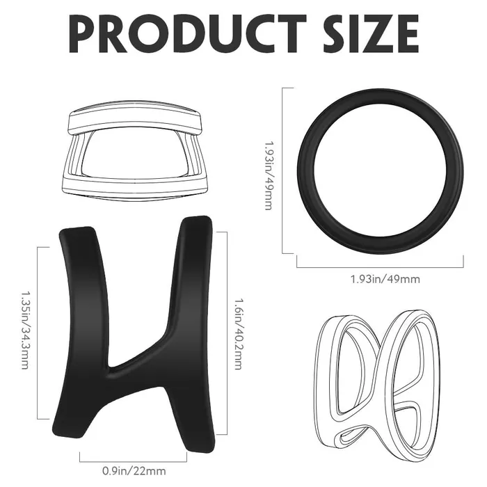 Sorlove Male Sex Toys Longer Harder Silicone Dual Penis Ring Erection Enhancing Sex Toy