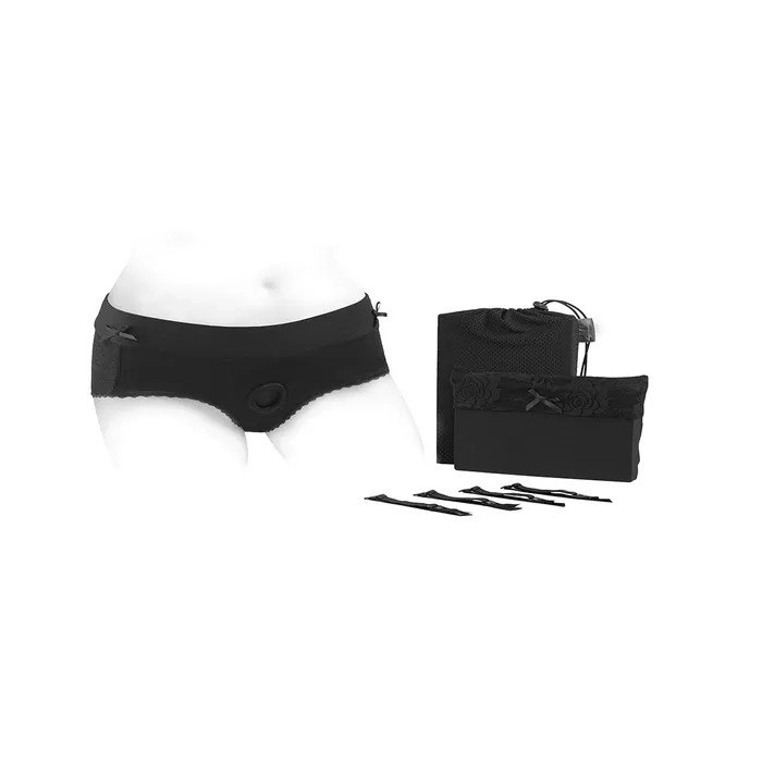 SpareParts Bella Harness BlackBlack Nylon Small SpareParts HardWear Anal