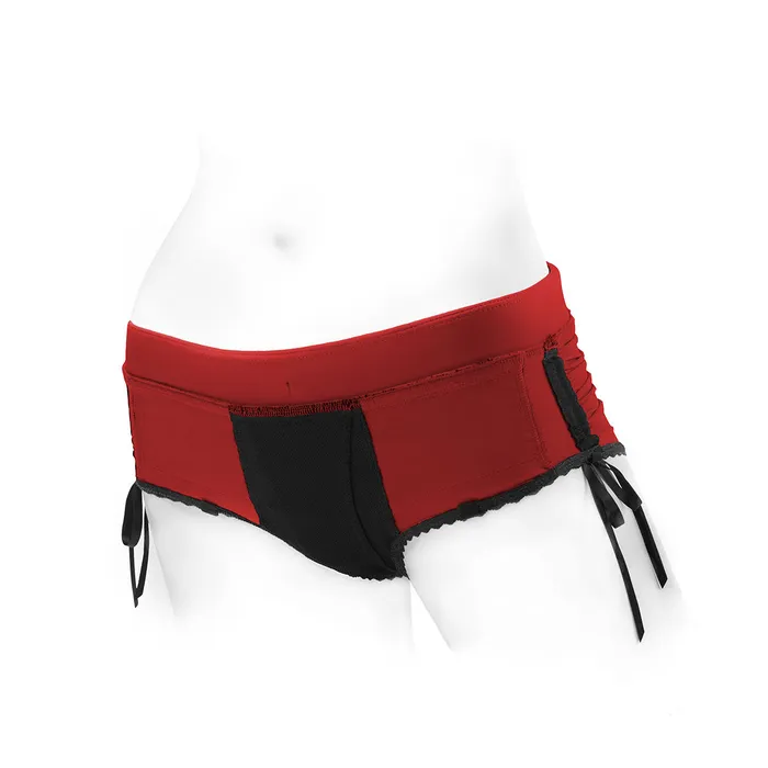 SpareParts Sasha Harness RedBlack Nylon 2X SpareParts HardWear Anal