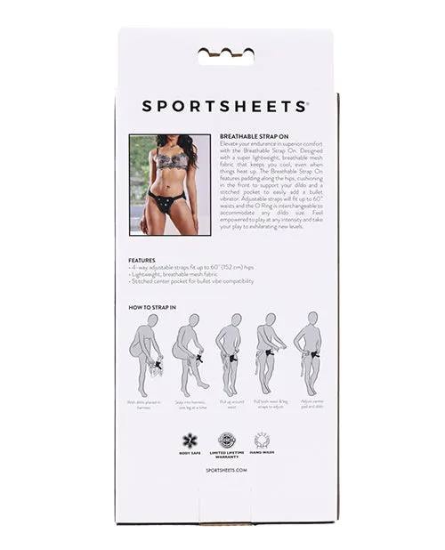 Sportsheets Breathable Mesh StrapOn Black Sportsheets International Female Sex Toys