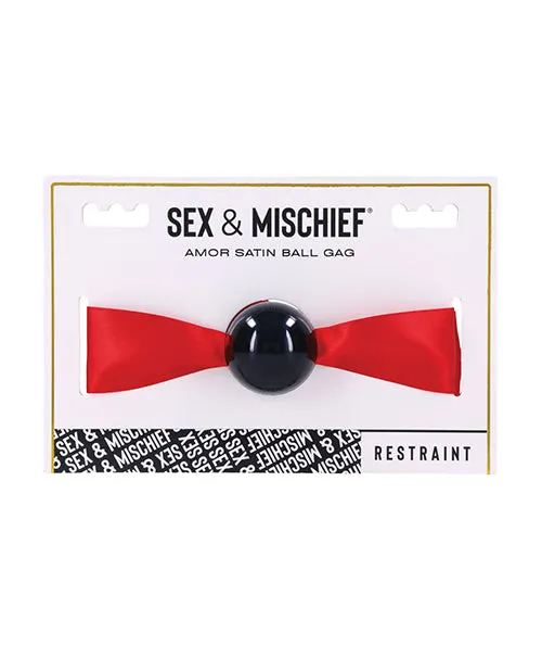 Sportsheets International Couples Sex Mischief Amor Satin Ball Gag