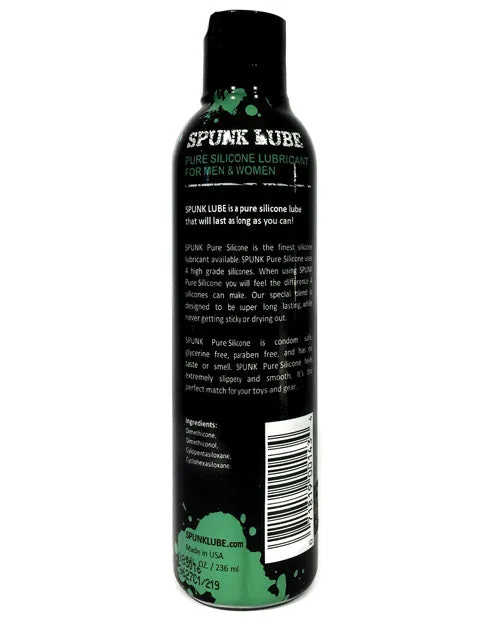 Spunk Pure Silicone Lube 8 oz D Enterprises Female Sex Toys