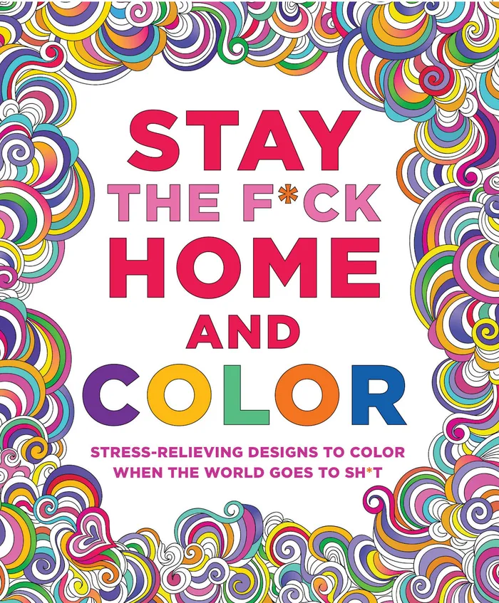 Stay the Fuck Home and Color Coloring Book MPS MPS Dildos