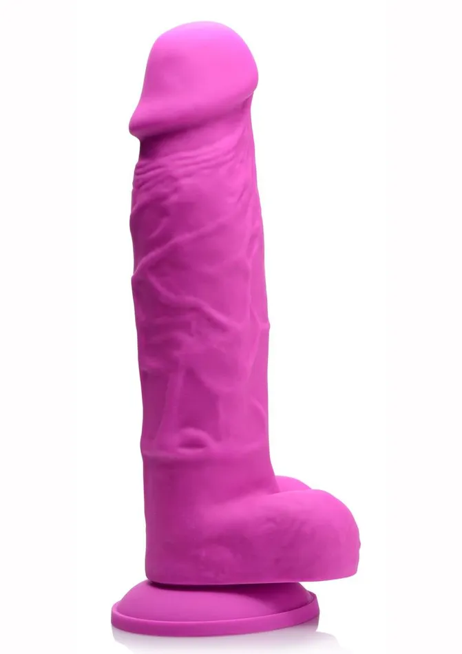 Strap U Power Pecker Silicone 7in Dildo with Balls STRAP U Female Sex Toys