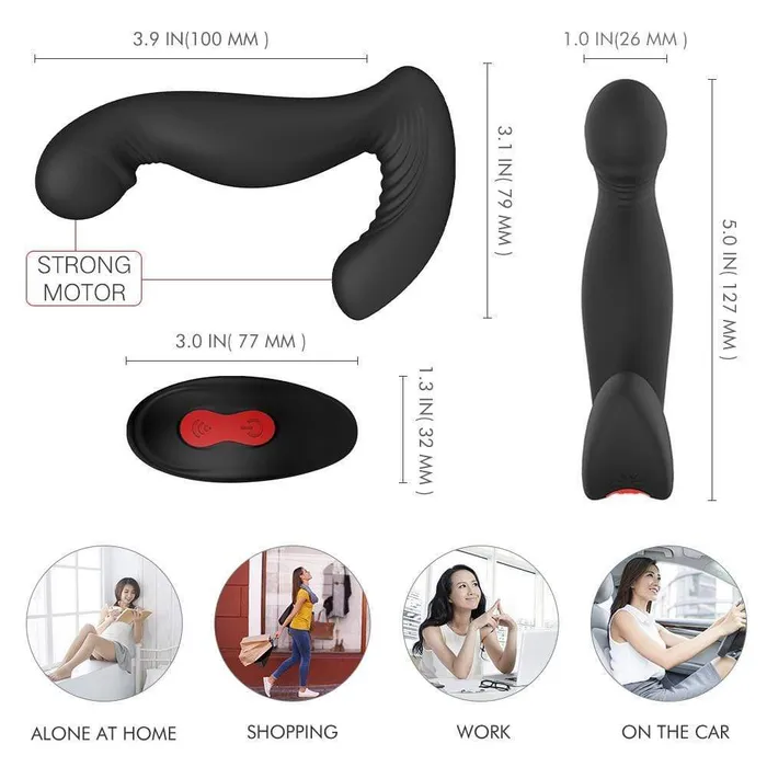 Strong DoubleMotor Prostate Massager ADLTOYFUN Anal