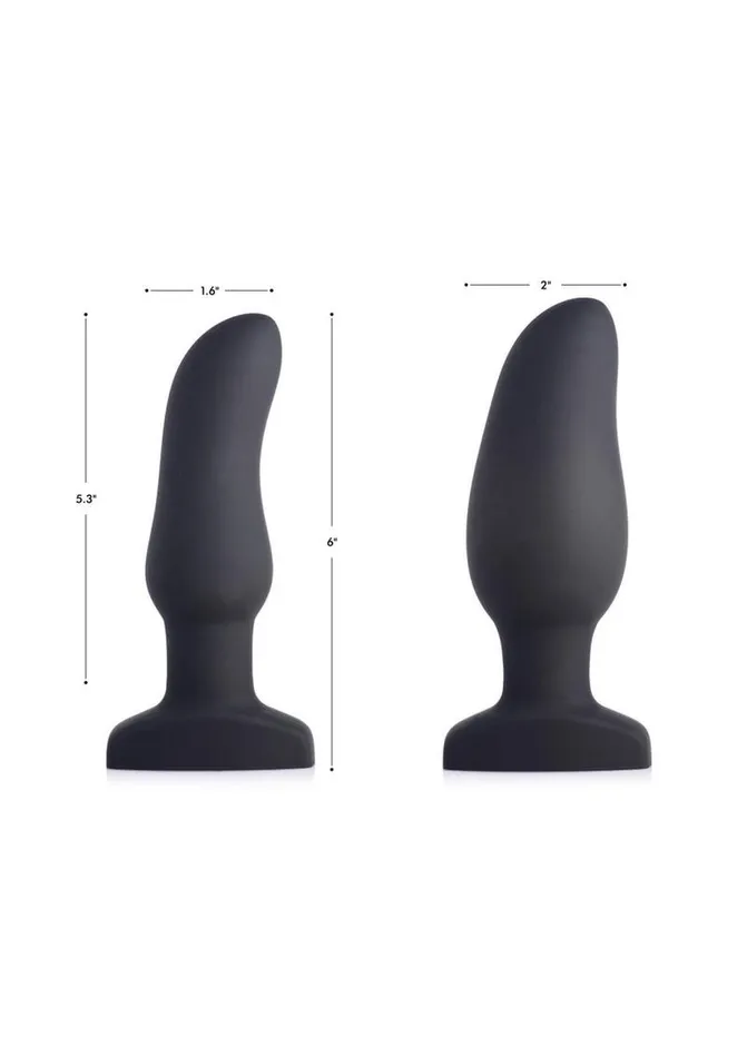 SWELL Swell Inflatable Rechargeable Silicone Vibrating Curved Anal Plug Male Sex Toys