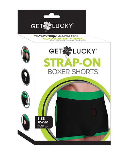 Thank Me Now INC Female Sex Toys Get Lucky Strap On Boxers XSS BlackGreen