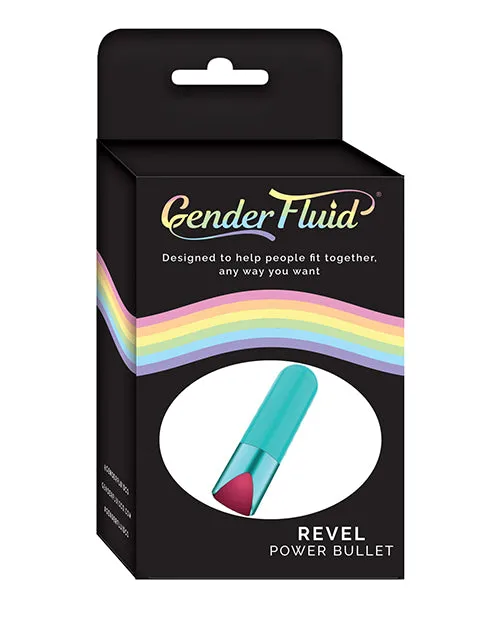 Thank Me Now INC Gender Fluid Revel Power Bullet Aqua Female Sex Toys