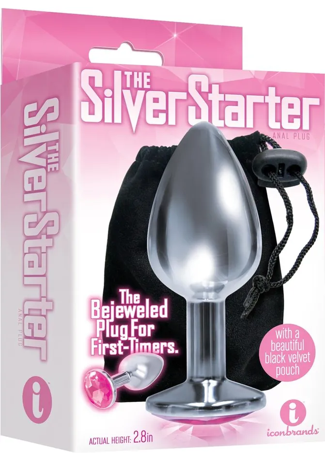 The 9s The Silver Starter Bejeweled Stainless Steel Plug THE 9S Anal