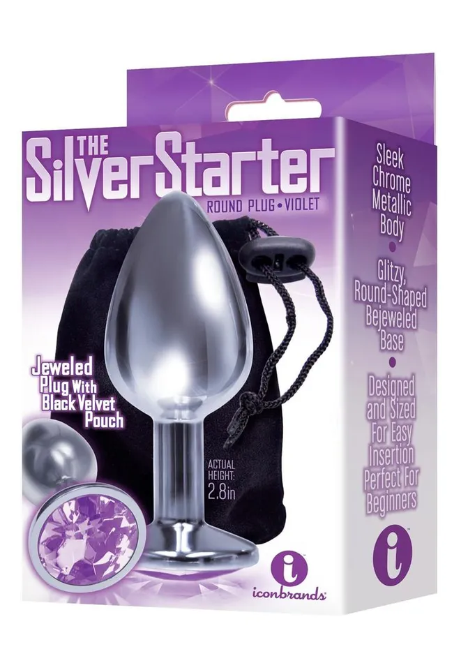 The 9s The Silver Starter Bejeweled Stainless Steel Plug THE 9S Anal