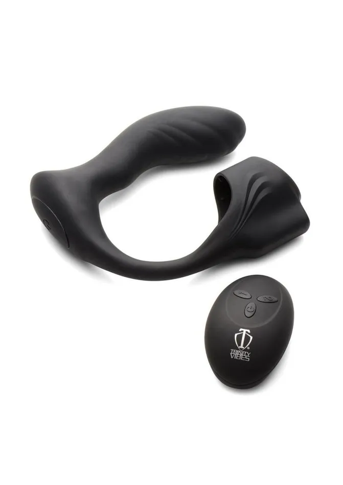 Trinity Men Male Sex Toys Trinity Men 7x Silicone Prostate Plug with Ball Stretcher and Remote Control