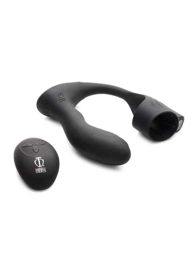 Trinity Men Male Sex Toys Trinity Men 7x Silicone Prostate Plug with Ball Stretcher and Remote Control