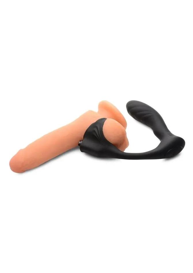 Trinity Men Male Sex Toys Trinity Men 7x Silicone Prostate Plug with Ball Stretcher and Remote Control