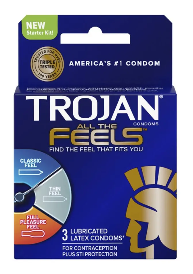 Trojan Dildos Trojan All The Feels Latex Lubricated Condoms