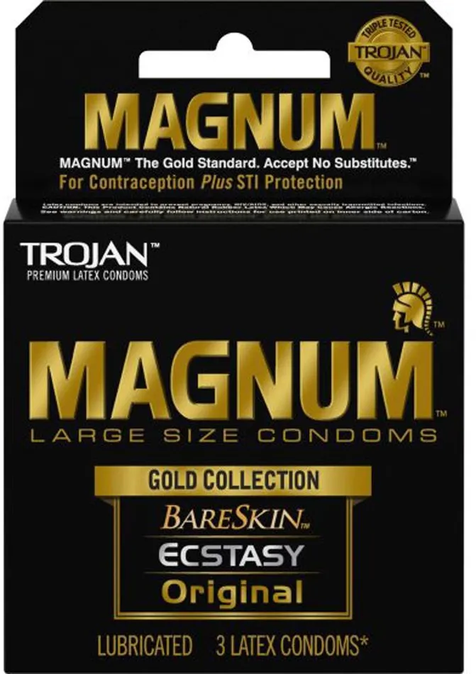 Trojan Trojan Magnum Gold Collection Large Size Condom Female Sex Toys