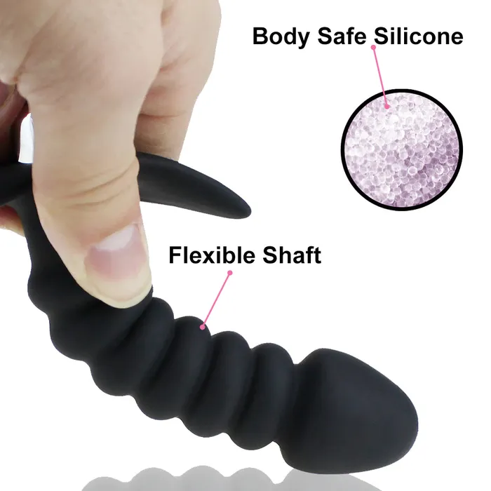 Twist Vibrating Anal Prostate Massager Beaded Butt Plug Vibrator BeBuZZed Anal