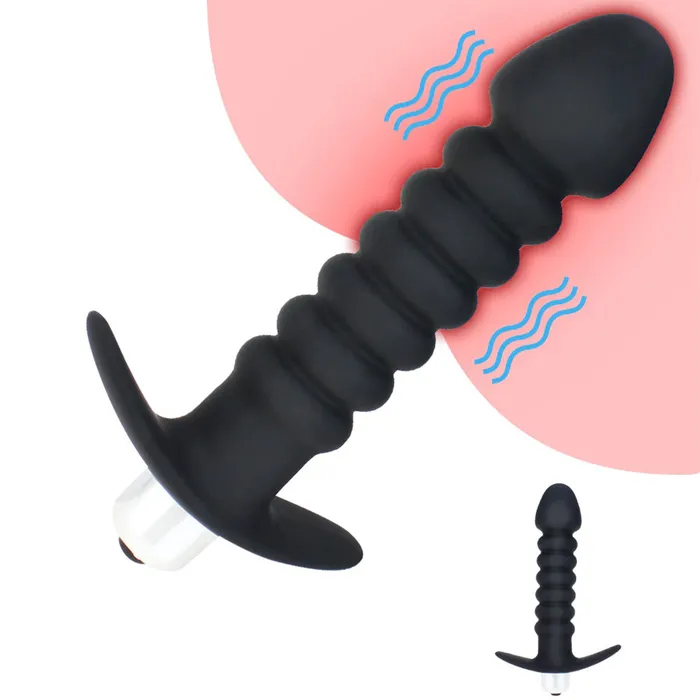 Twist Vibrating Anal Prostate Massager Beaded Butt Plug Vibrator BeBuZZed Anal