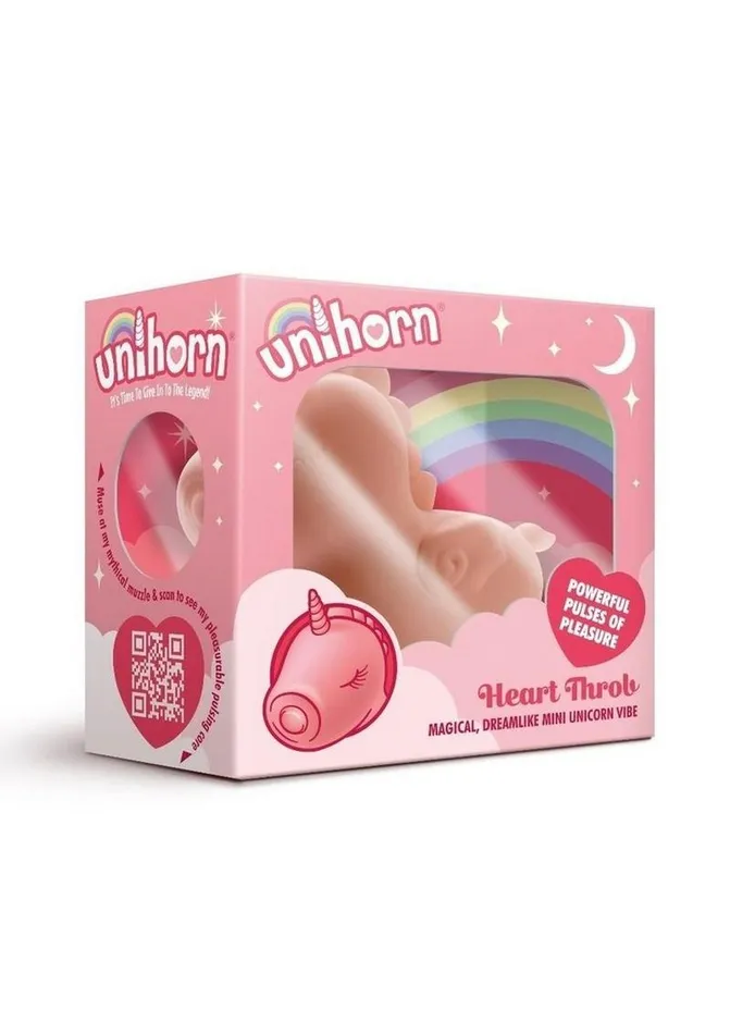 Unihorn Unihorn Heart Throb The Pulsing One Silicone Clitoral Stimulator Female Sex Toys