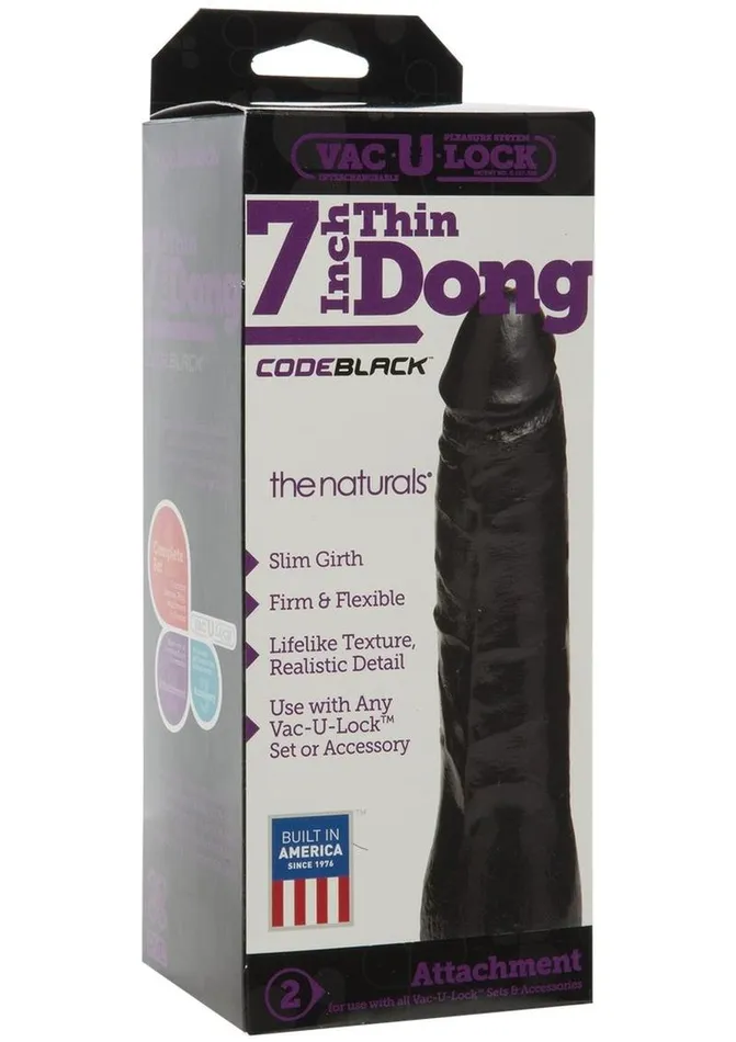 VacULock Codeblack Thin Dildo VacULock Dildos