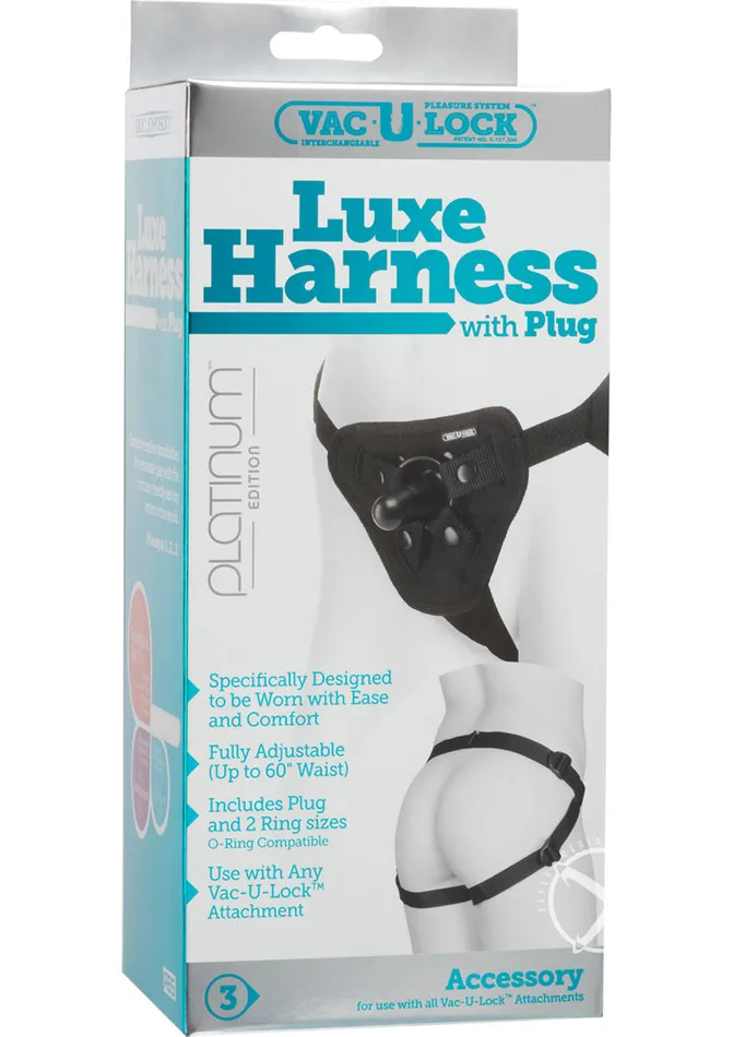 VacULock Female Sex Toys VacULock Platinum Luxe Harness with Butt Plug