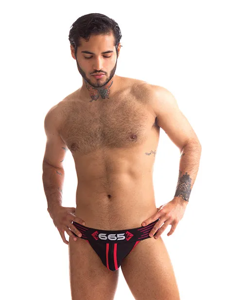 Vibrators 665 INC 665 Rally Jockstrap L Red